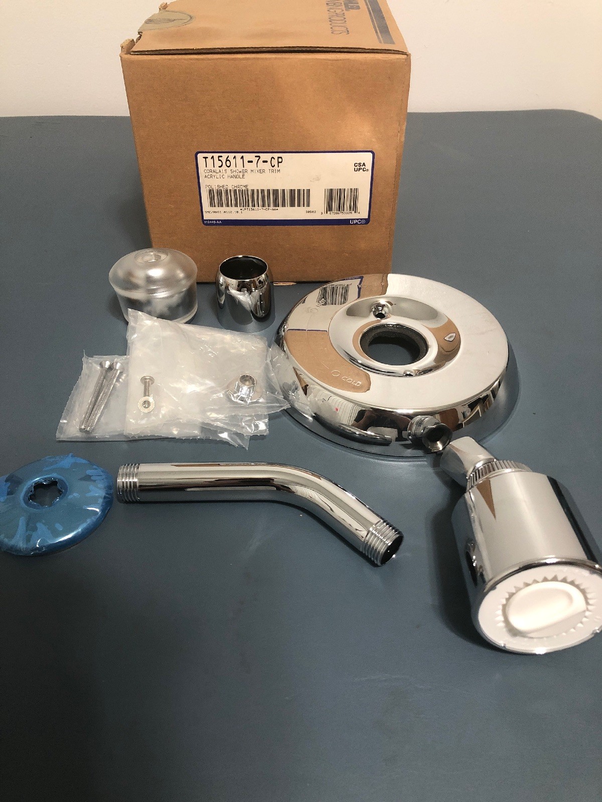 Kohler T156117CP Coralais Shower Mixer Trim Acrylic Hangle Polished