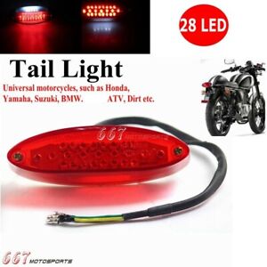 Motorcycle 28 LED Tail Brake Stop Running License Plate Light Universal ATV Bike