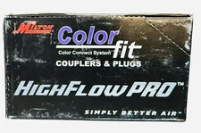 10Pk Milton 764VC ColorFit HighFlowPRO Couplers, V-style Purple, 1/4" NPT Female
