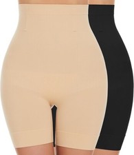 SIMIYA High Waisted Tummy Control Body Shaper Comfy Tummy Control Knickers 2pack