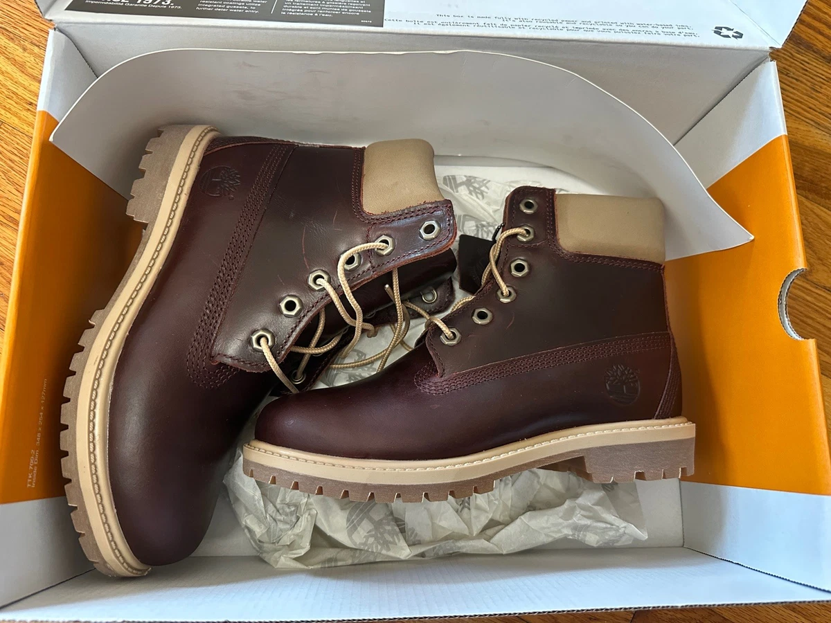 Timberland Brown Lace-Up Leather Winter Boots with Sherpa Collar Snow Timberland Sherpa Boots Womens Timberland Inch Premium  main image 2
