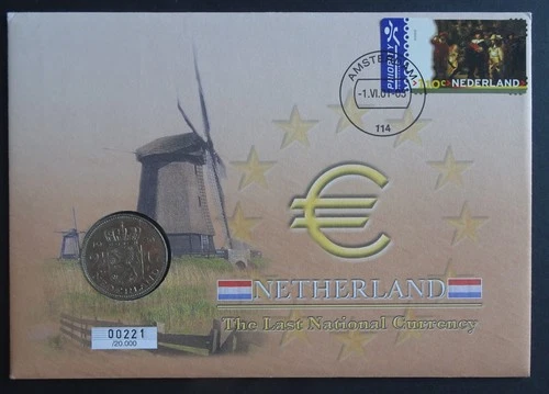 Netherlands The Last National Currency PNC Coin Cover