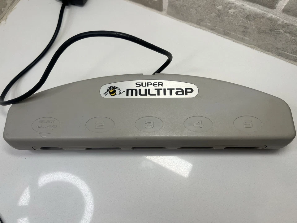 Super Nintendo SNES Official Hudson Soft MultiTap (Model HC-698) - Tested HTF - Image 3 of 4