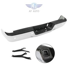 Step Bumper Rear Face Bar Chrome For 13-18 Ram 2500 And Ram 3500 W Sensor Holes