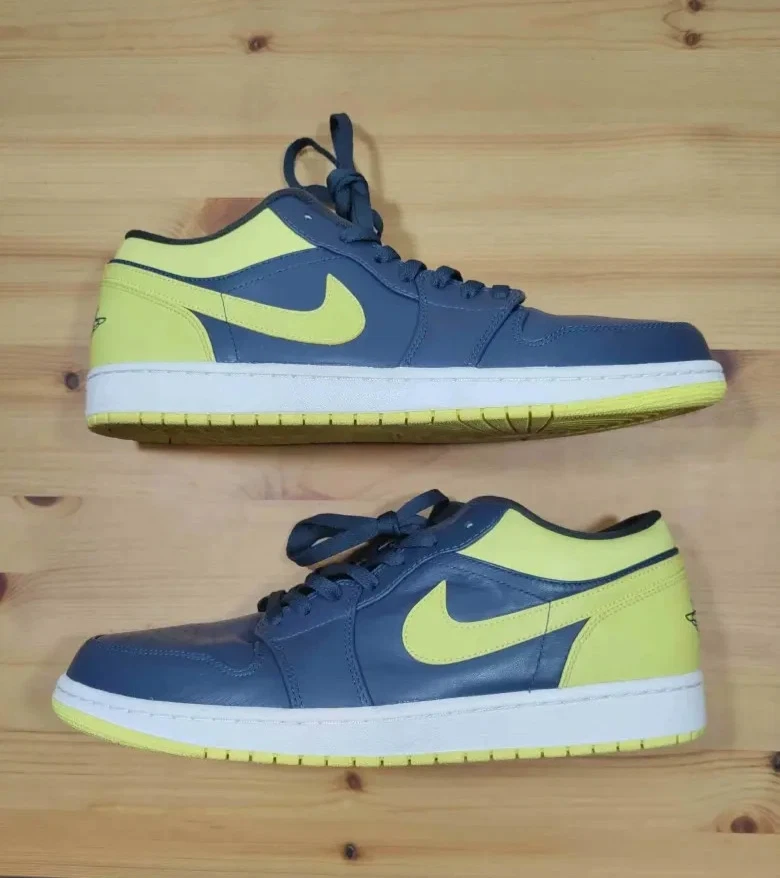 Jordan 1 Low Squadron Blue Electric Yellow for Sale | Authenticity