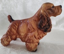 Vintage English Spaniel Plastic Celluloid Show Dog Figure Lightweight Hong Kong