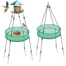 2 Pcs Bird Seed Catcher for Outdoor Feeders, 20" Hanging Bird Feeder Seed Cat...