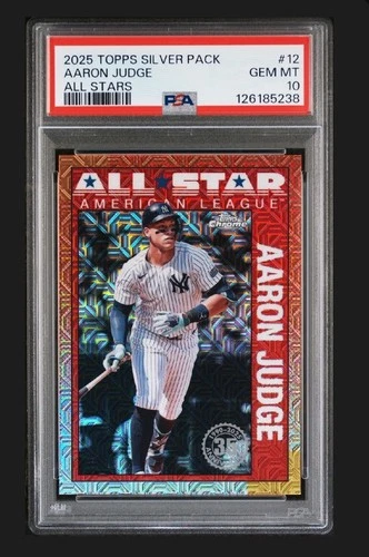 2025 Topps Silver Pack Aaron Judge ALL-STARS PSA 10 GEM MINT New York Yankees