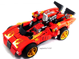 LEGO Ninjago X-1 Ninja Charger Car & Bike from set 70727 (Sale as pictured)