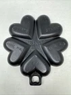 Griswold Muffin Cornbread Cast Iron Pan Mold No 100 Hearts Star 1920 Erie PA 960