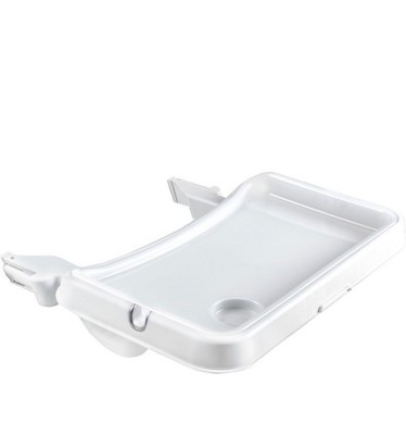 Hauck Baby Kinder Hochstuhl Tablett ALPHA TRAY weiß für Alpha+ und Beta+ 51x30cm