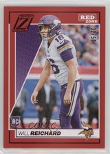 2024 Panini Zenith Rookies Red Red Zone 32/50 Will Reichard #197 0nr3