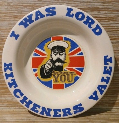 Vintage c1960's ''I Was Lord Kitchener's Valet'' Carnaby Street Ceramic Dish