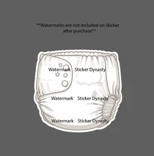 Diaper Sticker Waterproof Decal Baby Newborn Child Children Family Gift NEW