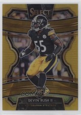2019 Panini Select Concourse Gold Prizm 6/10 Devin Bush II #41 0b0