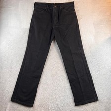 Wrangler 936WBK Cowboy Cut Slim Fit Black Denim Jeans Mens 33x30 Made in USA