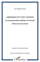 Chronique D'un Non Annoncé Jean-Philippe Maarek Taschenbuch 242 S. FranzöSisch