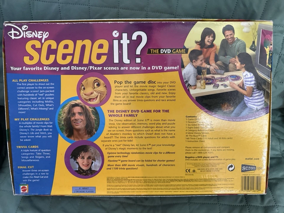 Disney Scene It? DVD Board Game Good Condition Family Board Game Disney Edition - Image 2 of 3