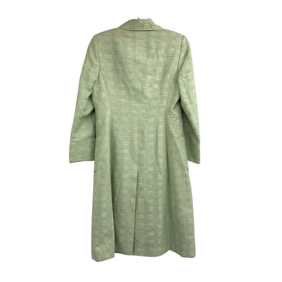 Casaco Ocassion sob medida algodão tecido vintage estilo anos 60 Laura Ashley novo com etiquetas tamanho 10 - Imagem 2 de 4