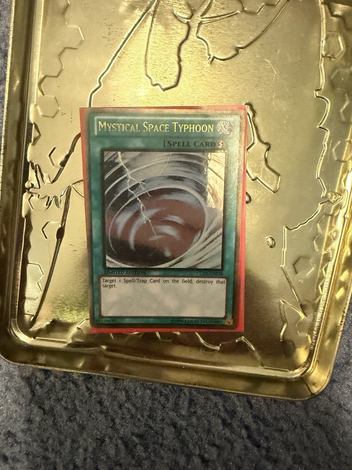 Mystical Space Typhoon  Ghost Rare Haunted Mine GLD5-EN038 YuGiOh MP