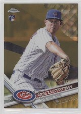 2017 Topps Chrome Gold Wave Refractor 28/50 Rob Zastryzny #89 7i2