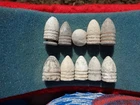 10 Different Various Confederate & Union Civil War Bullets V