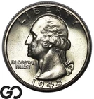 1943-S Washington Quarter, Very Lustrous Gem BU++