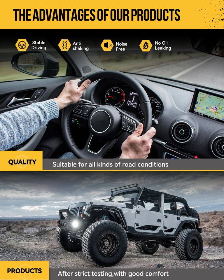 Rear Shock Absorbers 2pcs For Mercedes-Benz Sprinter 2500 2010-2015 2016 2017 - Image 4 of 4