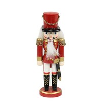 Nussknacker Soldat Deko Weihnachten Klassisch Rot Handbemalt 25 Cm Dekofigur