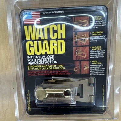 Dynasecurity Watchguard Interview Lock Patented Deadbolt Action Steel