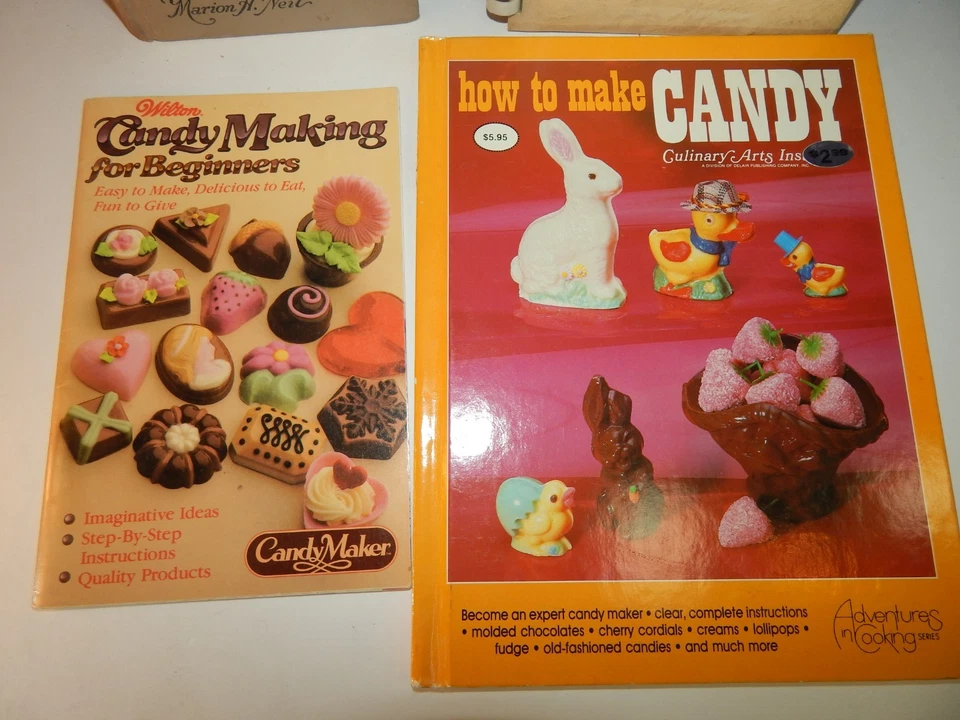 4 Antique & Vintage How to Candy Making Cookbooks Recipe Bonbons Fondant Neil - Imagem 2 de 4