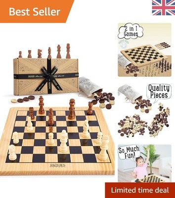 Luxus Holz Schach & Figuren Set für Kinder - handgefertigt, Lernspaß
