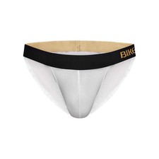 BIKE Athletic Active Jock Brief   White Modal Performance Underwear for Men