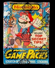 1989 Topps Nintendo Game Packs Vintage Card B...