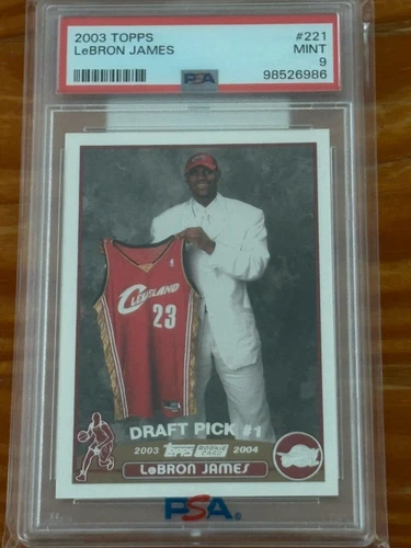 2003-04 Topps - Draft Pick #221 LeBron James (RC) PSA 9