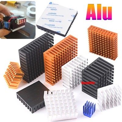 Aluminium Heatsink Radiator Heat Sink Alu Cooling Block CPU Cooler Various Sizes
