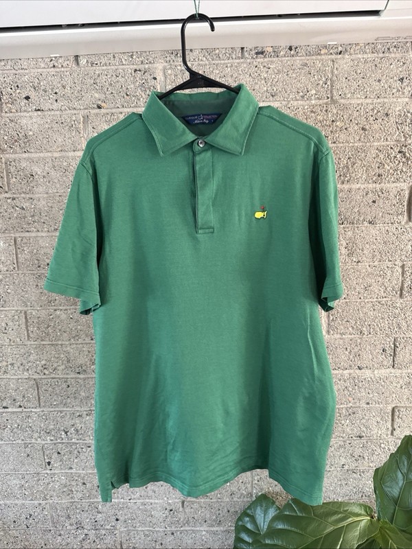 Vintage Masters Polo Shirt Large Made Italy 100% Cotton Country Club Collection