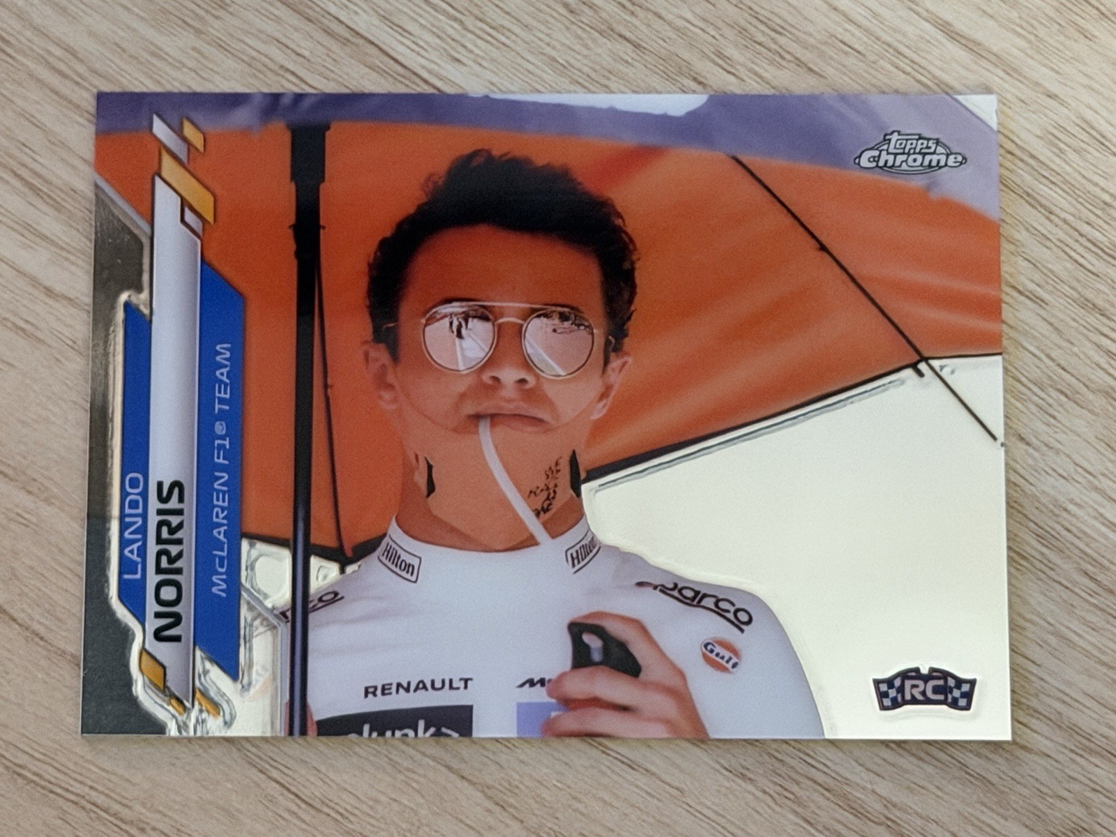 2020 Topps Chrome Formula 1 LANDO NORRIS Rookie Card RC #180 McLaren Racing F1
