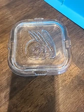 Vintage Federal Glass Refrigerator Storage Dish Replacement Vegetable Lid