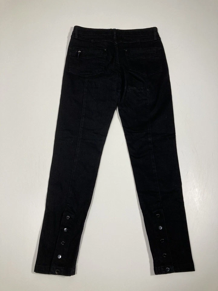 Pantalones de mezclilla KAREN MILLEN SKINNY FIT - UK10 W28 L30 - negros - excelente estado - para mujer” Foto 4 de 4