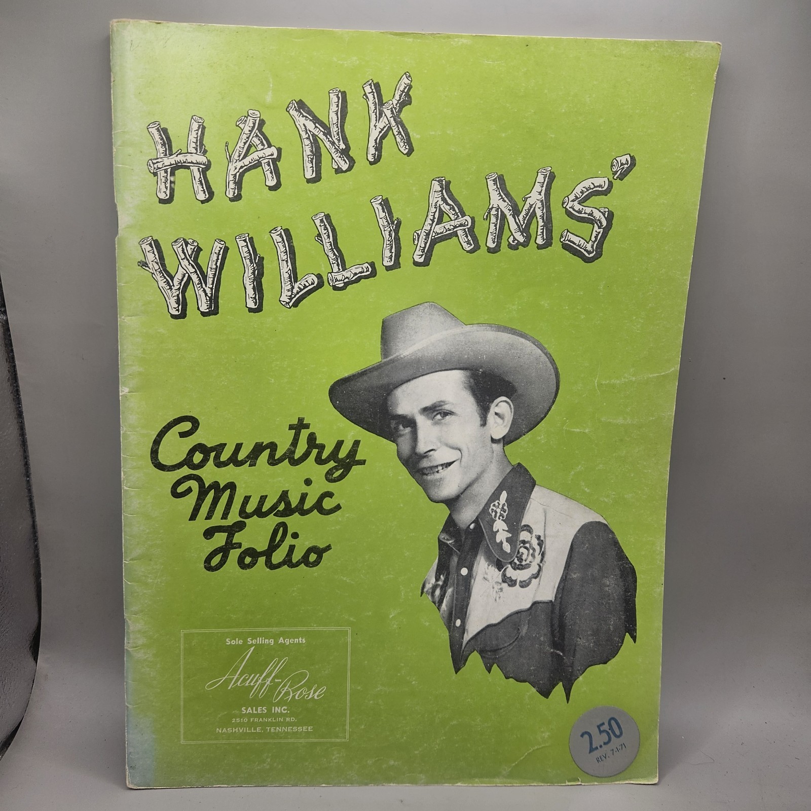 Vtg 1948 HANK WILLIAMS Country Music Folio PVC Songbook Sheet Music