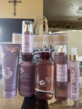Bath Body Works VERY VIOLET 6-Pc Bundle Mist Body Cream Wash Shower Gel NEW