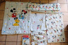 Vintage Dundee Disney Babies Baby Mickey  Minnie Mouse Fitted Crib Sheet