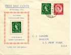 1952 TUDOR WILDINGS 2v. GREAT BRITAIN QE2 ILLUS. FDC GOSPORT CDS PMK VERY CLEAN