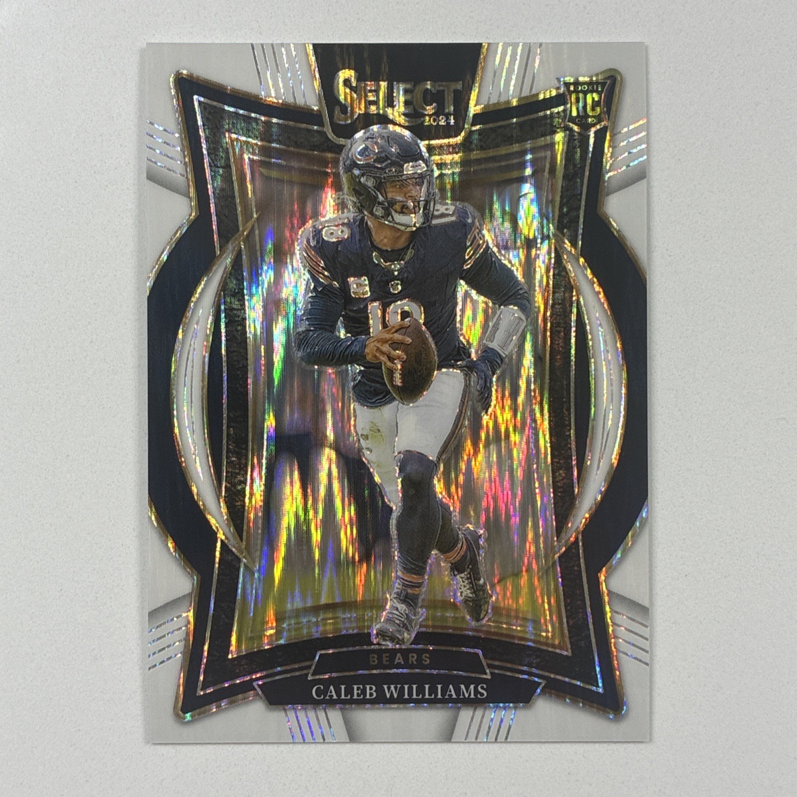 2024 Panini Select - Concourse Caleb Williams #25 White Shock Prizm /199 (RC)