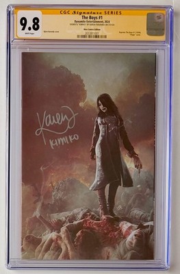 THE BOYS #1   CGC SS 9.8   SIGNED & INSCRIBED FUKUHARA  KIMIKO    BARENDS VIRGIN