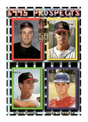 2001 Topps Archives #581 David Bell / Joel Chimelis / Lino Diaz / Aaron Boone