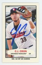 2013 Topps Heritage Minor League 1964 Bazooka C.J. Cron Auto #64B-CC COA Card
