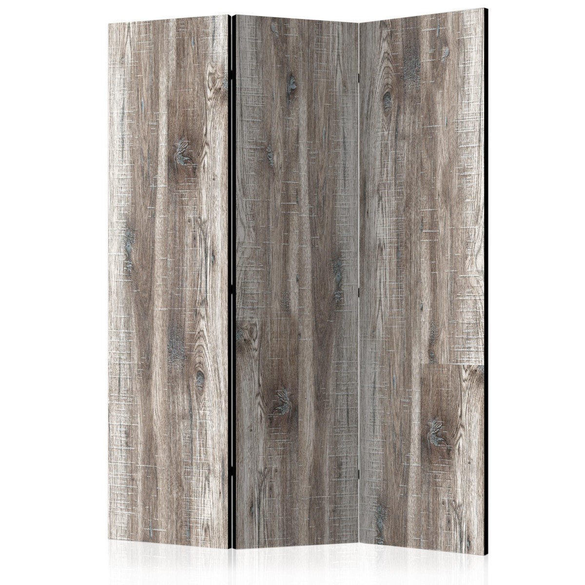 Paravent 3 volets Stylish Wood de 135x172cm pour separation de piece