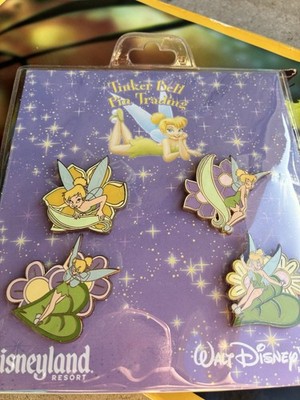 Disney Tinker Bell Exclusive Pin Trading 4-Pin Set - Disneyland Resort WDW